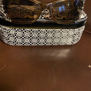 Brighton Brown Sunglasses with Patterned Case “summer of love” new with case